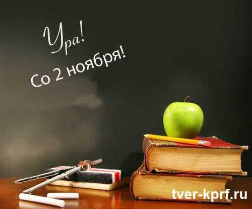 1 сентября начинается 2 ноября. В Кимрском районе Тверской области дети только пошли в школу?