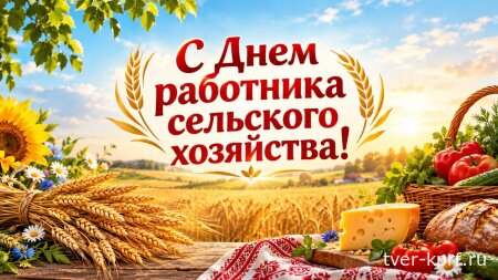 Поздравление В.И. Кашина с Днем работника сельского хозяйства и перерабатывающей промышленности